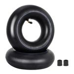 RUTU 4.10/3.50-4 Tire Inner Tubes with TR-87 Bent Valve Stem for Wheelbarrows, Lawn Mowers, Snow Blowers, Hand Trucks, Go Cart and More(2 Pack)