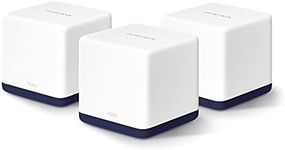 Mercusys AC1900 Whole Home Mesh Wi-Fi 6 System, Dual-Band, Seamless Roaming, 1.9 Gbps, Full Gigabit Ports, Gaming & Streaming, Smart Home (Halo H50G(3-pack))