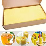 Varybeaty Wax Foundation for bee Frames Beeswax Sheets for Beehives Honey Bee Wax Sheets 30pcs(16.34 x 7.68inch)