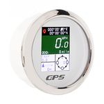 85MM GPS Speedometer, DC 9‑32V 0-359 Compass Universal Digital Speed Odometer TFT Waterproof Marine MPH Speedometer Antifogging GPS Smart Gauge for Motorcycle Car Truck Yacht RV (White Dial)