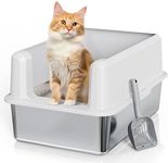 Stainless Steel Litter Box,XL High 