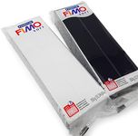 FIMO Soft 454g Polymer Modelling Clay - Oven Bake Clay - Black and White Set