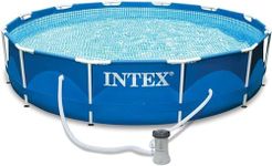 INTEX 28212UK Metal Frame Pool Set, Blue, 12 ft x 30-Inch