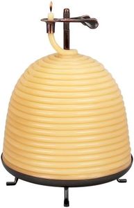 Candle by the Hour 160-Hour Beehive Candle, Eco-friendly Natural Beeswax with Cotton Wick