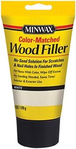 Minwax 448540000 Color-Matched Filler Wood Putty, 6 oz, White, 6 Ounce