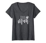 Womens Dog mum shirt, dog mum gifts for women, dog lover JLZ011 V-Neck T-Shirt