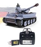 Novahobby Imported 1/16 RC Remote Control 2.4G Henglong Smoke & Sound German Tiger I Tank 3818 Steel Gearbox V7.0 Upgrade Version Airsoft BB Infrared Combat