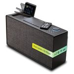 Pure Evoke Home All-in-One Stereo Music System (DAB+/FM Radio, Internet Radio, Podcasts, Spotify Connect, Bluetooth, CD, foldable colour display) Coffee Black
