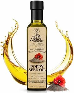 Poppy Seed Oil for Cooking, Pasta, Bread and Traditional Dishes · Raw · Unrefined · First Cold-Pressed Below 30°C · Pressed Only Once · Without Metal or Wood Contact · Small Batch · Handcrafted in Seattle USA · For Home Cooks and Everyday Meals · Kitchen Gift · 100% Pure & Natural · Also Loved for Skin and Hair · 8.45 fl oz (250 ml)