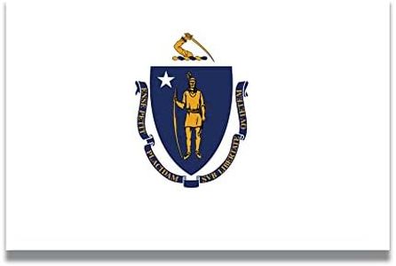 Magnet Me Up Massachusetts US State Flag Magnet Decal, 4x6 in Heavy Duty, Automotive Magnet for Car, Truck SUV, Any Other Magnetic Surface, Collectible Souvenir, Show Our State Pride Crafted in USA