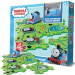 Thomas the Tank Engine Train Set for 3+ Year Old Boys with 50 Track Combinations - Motorised Track Playset with 6 Puzzle Pieces - Thomas & Friends Trains - Train Track Toys for Boys & STEM Learning