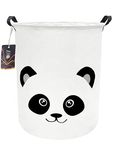 HKEC Baby Laundry Hamper,Kids Laundry Baskets,Waterproof Toy Storage Bin,Dirty Clothes Hamper for Nursery,Panda Gift Baskets,Boys Bedroom Decor(Panda)