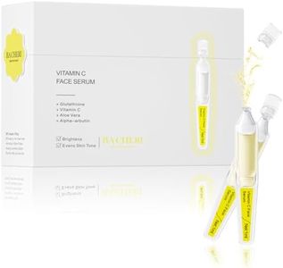 Vitamin C Face Serum with Glutathione, 4D Hyaluronic Acid, Organic Aloe Vera, Travel Size Ampoule, Brightening and Hydrating Serum, Dark Spot Remover, 30 Ampoules (1ml each)