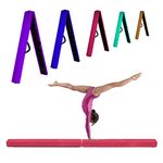 UMIKOOL DIRECT Folding Balance Beam 8FT, Floor Gymnastics Equipment for Gymnast Kids Adults, Non Slip Rubber Base, Professional Gymnastics Beam for Home Training (Pink, 8FT)