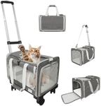 Pet Carrier with Wheels Up to 25 lb