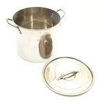 Deep 8.5 litres Stainless Steel Stock Soup Pot Stockpot Catering Boiling Casserole 10 Inch