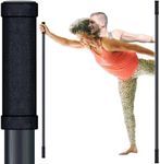 OneTopTwo 5ft Yoga Stick with Soft Body&Handle of Non-Slip-Stretching Stick for Mobility-All Black Stretch Physiotherapy Stick