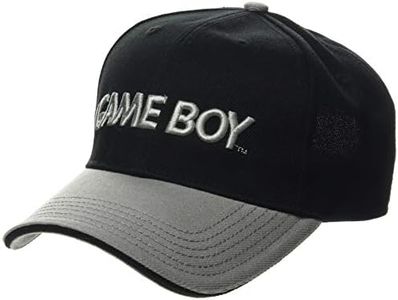 Bioworld EU Nintendo Gameboy Embroidered Logo Curved Bill Baseball Cap, Black/Grey (BA067775NTN), Casquette Mixte, Taille Unique