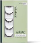 FlutterHabit STICKtionary Water Lilly (1.0) Self Adhesive Eyelashes Kit, Pre Glued Underlash Strips for Beginners, No Glue Lash Extensions, Lightweight Reusable Clusters for Natural Look (5 Pairs)