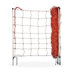 horizont dog fence for garden height 90cm length 50m double prong dog net, pasture fence, electric fence perfect for fencing your animal