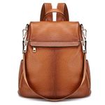 Kattee Women's Anti-Theft Backpack Purse Genuine Leather Shoulder Bag Fashion Ladies Satchel Bags