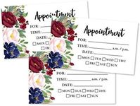 50 Floral Rustic Chalkboard Appointment Reminder Cards, Next Apt. With Medical Doctor, Dental, Salon, Therapy, Dog Grooming, Cleaning Business, Custom Personalized Blank Recall Service Reminder Note