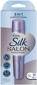 Schick - Silk Salon | Perfect Finish | 1 pack | Eyebrow Shaper | Bikini Trimmer | Facial Hair Remover | Beauty Bag | Cleaning Brush | Battery