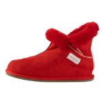 Shepherd of Sweden - Bella Sheepskin Slippers - Women - 100% Real Sheepskin - Comfort - Soft and Warm - Fluffy - Red - 5 UK