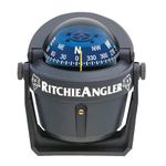 Ritchie Navigation RA-91 Angler Compass - Bracket Mount, Gray with Blue Dial