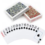 Playing Cards;Waterproof Plastic Playing Cards 2 Pack Poker Cards Jumbo Large Print Playing Cards for Adults Seniors,Jeux de Carte,2 Decks of Cards Set Poker Size Cards Professional