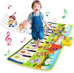 NEWSTYLE Kids Musical Toys, Kids Piano Mat Piano Keyboard Dancing Mat Baby Musical Game Carpet Mat Musical Instruments Touch Play Keyboard Toys for 3 Year Old Kids Girls Boys