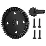 MOHERO RC Gearbox Front Rear Differential Gears 43T 10T Steel Diff Gear Set for 1/8 Scale 4WD Sledge Off-Road Truck Upgrade Part