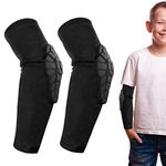 AceList Kids/Youth 5-15 Years Sports Honeycomb Compression Knee Pad Elbow Pads Guards Protective Gear for Basketball, Baseball, Football, Volleyball, Wrestling, Cycling.