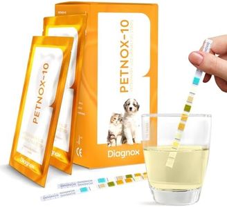 DIAGNOX HEALTH PETNOX 10-Parameter Cat & Dog Urine Test Strips - 30 x Individually Packed & Veterinary Grade Tests - Cat & Dog UTI Test Kit - Pet Test Strips for Urinalysis