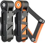 Seatylock FoldyLock Compact Folding Bike Lock - Award Winning Patented Lightweight High Security Bicycle Lock - Heavy Duty Anti Theft Smart Secure Guard with Keys & Case for Bikes or Scooters