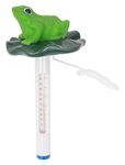 Frog on a Lily Pad Floating Thermometer for Swimming Pools