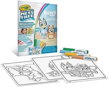 CRAYOLA - Color Wonder, Coloring Set con 18 Pagine da colorare e 4 Pennarelli Senza Macchia Bluey, attività Creativa per Bambini, età 3+, 75-4610