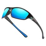 HGDGears Polarized Sports Sunglasses for Outdoor Cycling Driving Golf Running Fishing,Superlight Frame Eyewear Sun Glasses(UV400 Unisex)