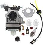 AISEN Carburetor for 2 Cycle 43cc Powermate PCV43 Tiller ARDISAM Earthquake E43 Auger 300486 11334 51.7CC Fuel Line Tune Up Kit