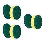 SYNOSHI Sponge Brush Heads (6 Units) for Electric Cleaning Brush | Designed for Cleaning Smooth Surfaces