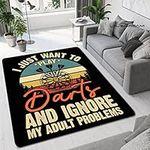 ELYVEN Sport Dart Target Printing Carpet Room Decor Cute Area Rug Carpets For Living Room Rugs For Bedroom Non-Slip Floor Mat 80x120cm