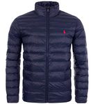 Ralph Lauren Polo Men's Packable Down Jacket (L, Navy)