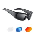 OhO sunshine Audio Sunglasses,Voice Control and Open Ear Style Listen Music and Calls with Volumn UP and Down, Bluetooth 5.0 Smart Glasses and IP44 Waterproof Feature for Outdoor Sports