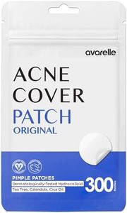 AVARELLE Pimple Patches for Face | Hydrocolloid Acne Patches for Covering Blemishes | FSA HSA Store Eligible Zit Patches with Tea Tree, Calendula, & Cica | (10-14 mm, 300 Count) Bulk Pack