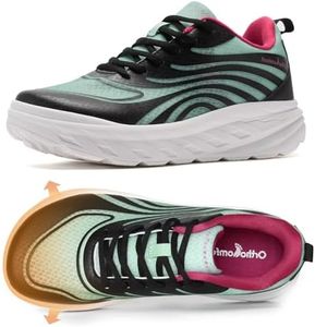 Women's Orthopedic Diabetic Wide Tennis Shoes: Fit Plantar Fasciitis Orthotic Arch Support Heel Spur Bunions Recovery Sneakers, Dressy Travel Sport Road Running Shoes Black Grey Blue Size 7