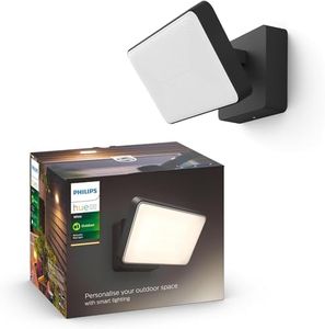 Philips Hue Welcome White Flood Light. Outdoor Smart Lighting. Works with Alexa, Google Assistant and Apple Homekit