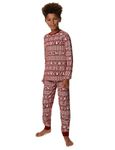 Marks & Spencer Kids' Fair Isle Christmas Pyjama Set T867039XRED (11-12 Years)