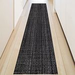 Extra Long Runner Rug Cotton Rugs 2 x 8 Washable Kitchen Runner Rug Black White Hallway Runners Rug Woven Rug Indoor Outdoor Area Carpet for Bathroom Laundry Patio Entryway Front Porch Mat