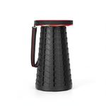 Drumstone Folding Telescoping Stool Adjustable Height | Lightweight Heavy-Duty Portable Stool Supports Up to 400lbs for Camping Hiking Travel BBQ Fishing Garden Outdoor Use