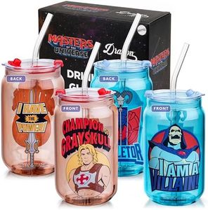 MOTU x Dragon He-Man Skeletor Drinking Glasses, 16oz Set of 2